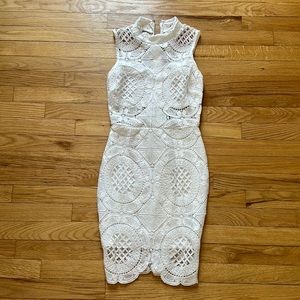 Lace white dress